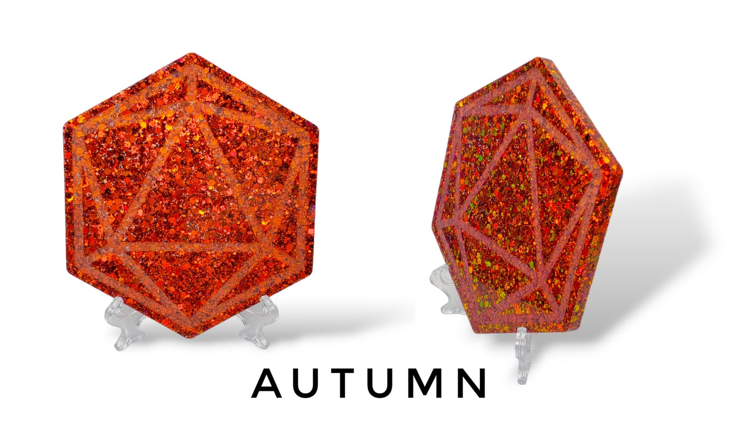Glitter Resin Coaster (open for color options)