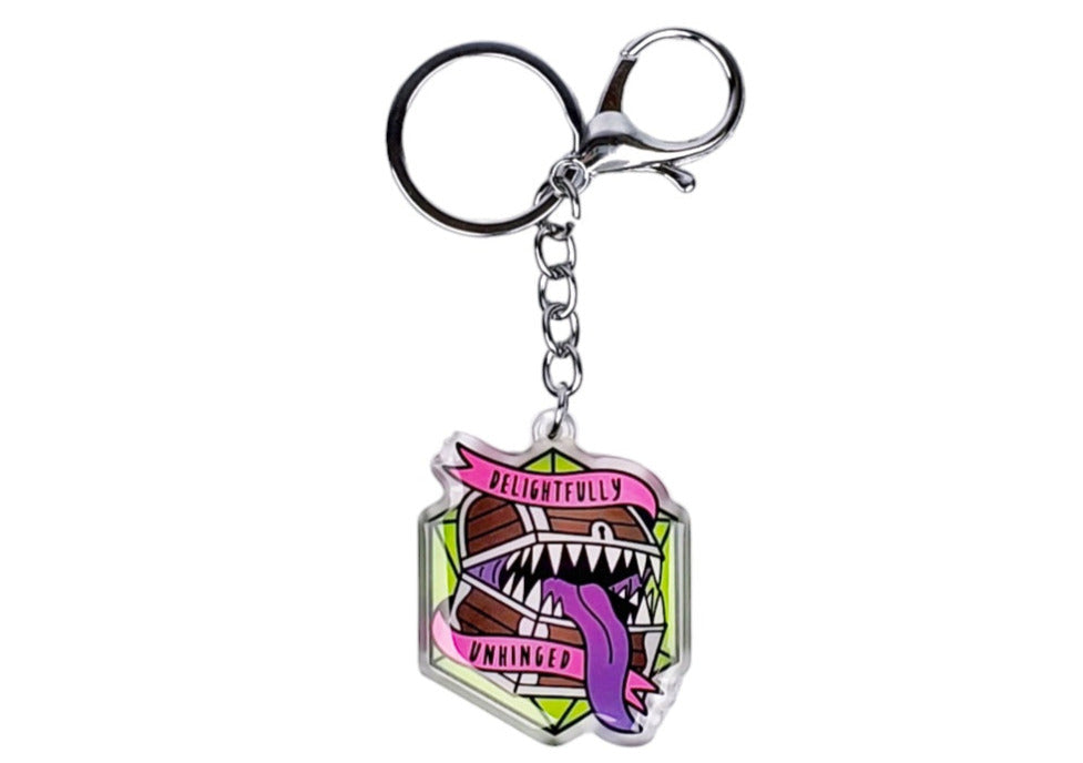 Delightfully Unhinged Keychain
