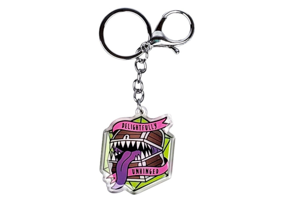 Delightfully Unhinged Keychain