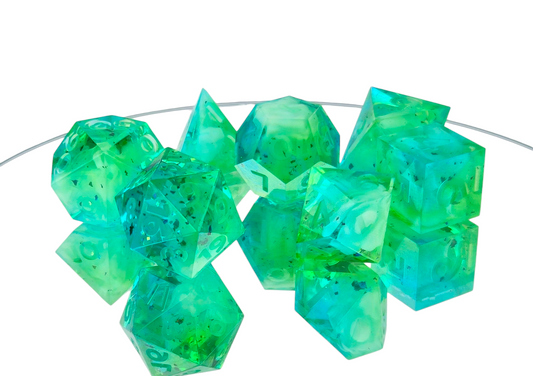 Blue and Green, White Wisp Set (Unsanded, Uninked)