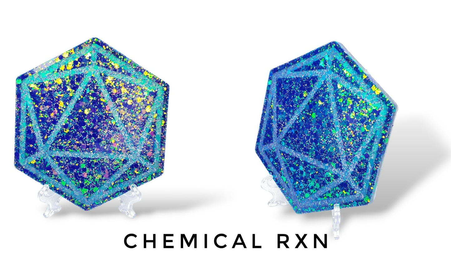 Glitter Resin Coaster (open for color options)