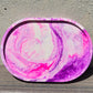 Faux Stone Trinket Tray - Pink and Purple