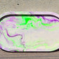 Faux Stone Trinket Tray - Lime Green and Purple