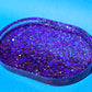 Resin Trinket Tray - Purple Colorshift Chunky Glitter