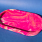 Faux Stone Trinket Tray - Pink and Orange