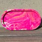 Faux Stone Trinket Tray - Pink and Orange