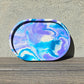 Faux Stone Trinket Tray - Blue and Light Purple