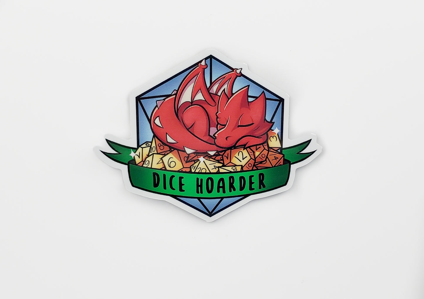 Dice Hoarder Sticker