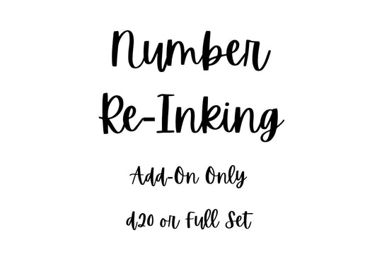 Number Re-Inking (ADD-ON ONLY)