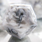 RAW White Silver Swirl